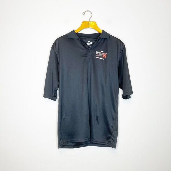 NASCAR Collection M Medium Black Polo Kevin Harvick Budweiser 29 Short Sleeve - Picture 2 of 5